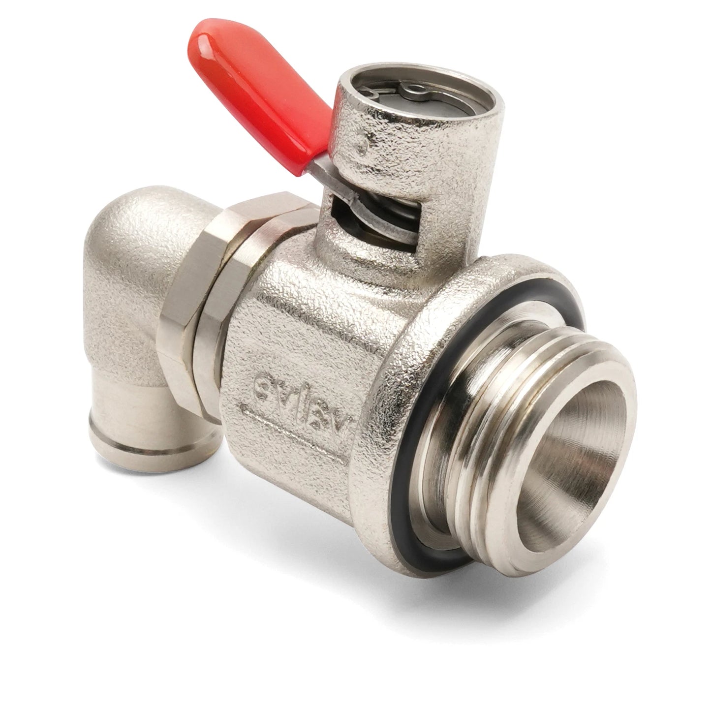 Engine Oil Drain Valve (27mm-2.0) & L-Shaped Hose End L-002 COMBO PACK