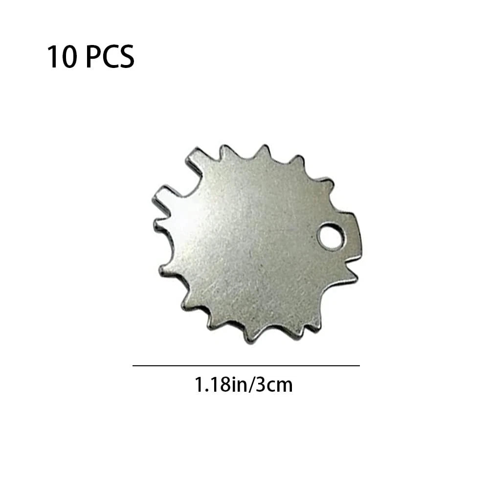 10 Pcs Scissors Tension Adjuster Universal Key Professional Silver