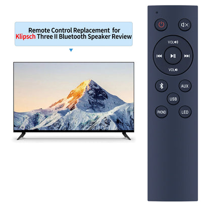 Remote Control For Klipsch The Three II Hi-Res Portable Bluetooth Speaker