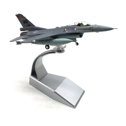 1:100 F-16C Fighter Diecast Metal Finished Aircraft Model With Display Stand