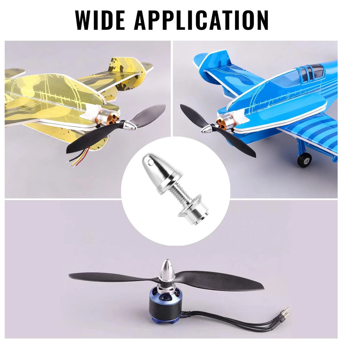 ZOWZEA 6 Pack RC Propeller Adapter, 3.17mm Motor Shaft Aperture to 3.17 x 6mm