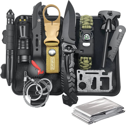 VEITORLD Gifts for Men Dad Him Christmas - Survival Gear and Equipment black
