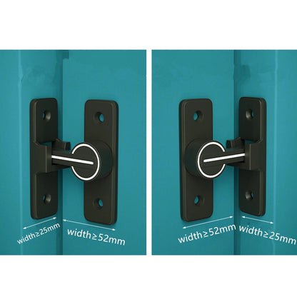 90° Keyless Interior Door Bolt Luminous Surface-mounted Room Door Latch ss