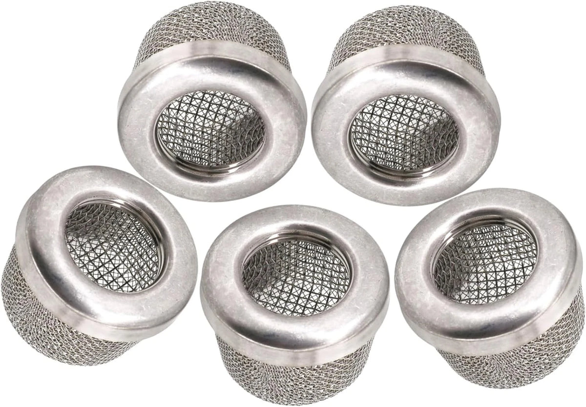 Pump Inlet Strainer 1" NPT Thread Stainless Steel Screen Filter Fits Silver