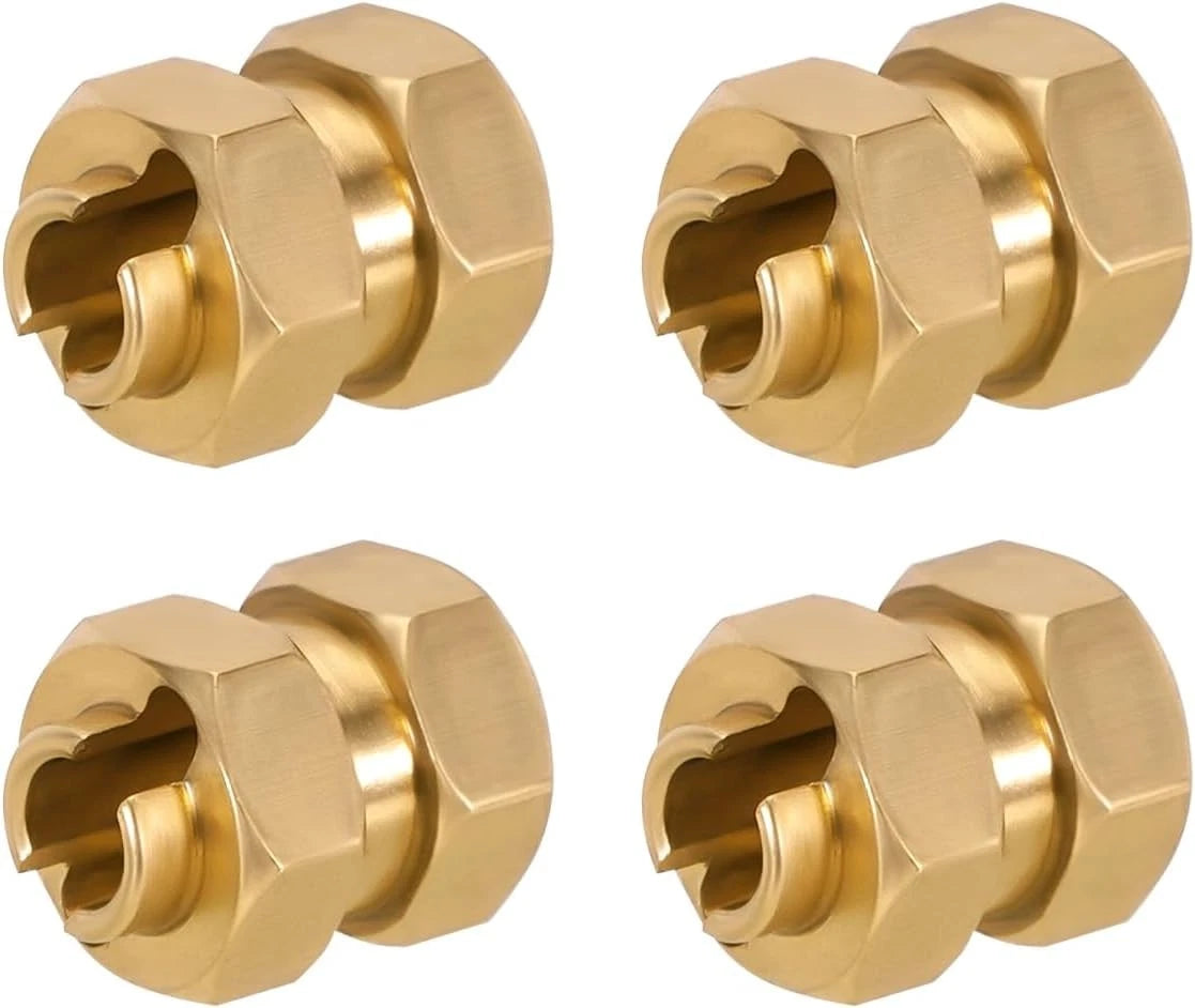 INJORA RC Brass Extended Hex Wheel Hubs for 1/24 Crawler Car Axial AX24...