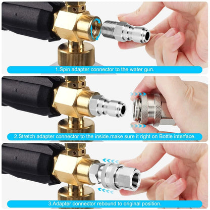 4pcs pressure washer adapter kit With a maximum working pressure of 5000 PSI
