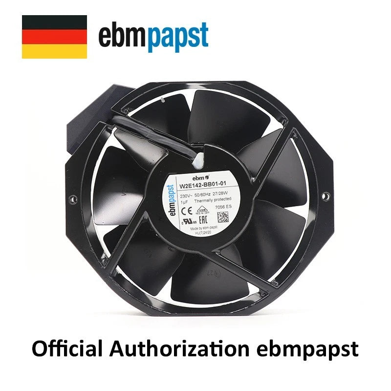 W2E142-BB01-01 7856ES Axial Fan 230VAC 27W 172*150*38mm Ebmpapst UPS Cooling Fan