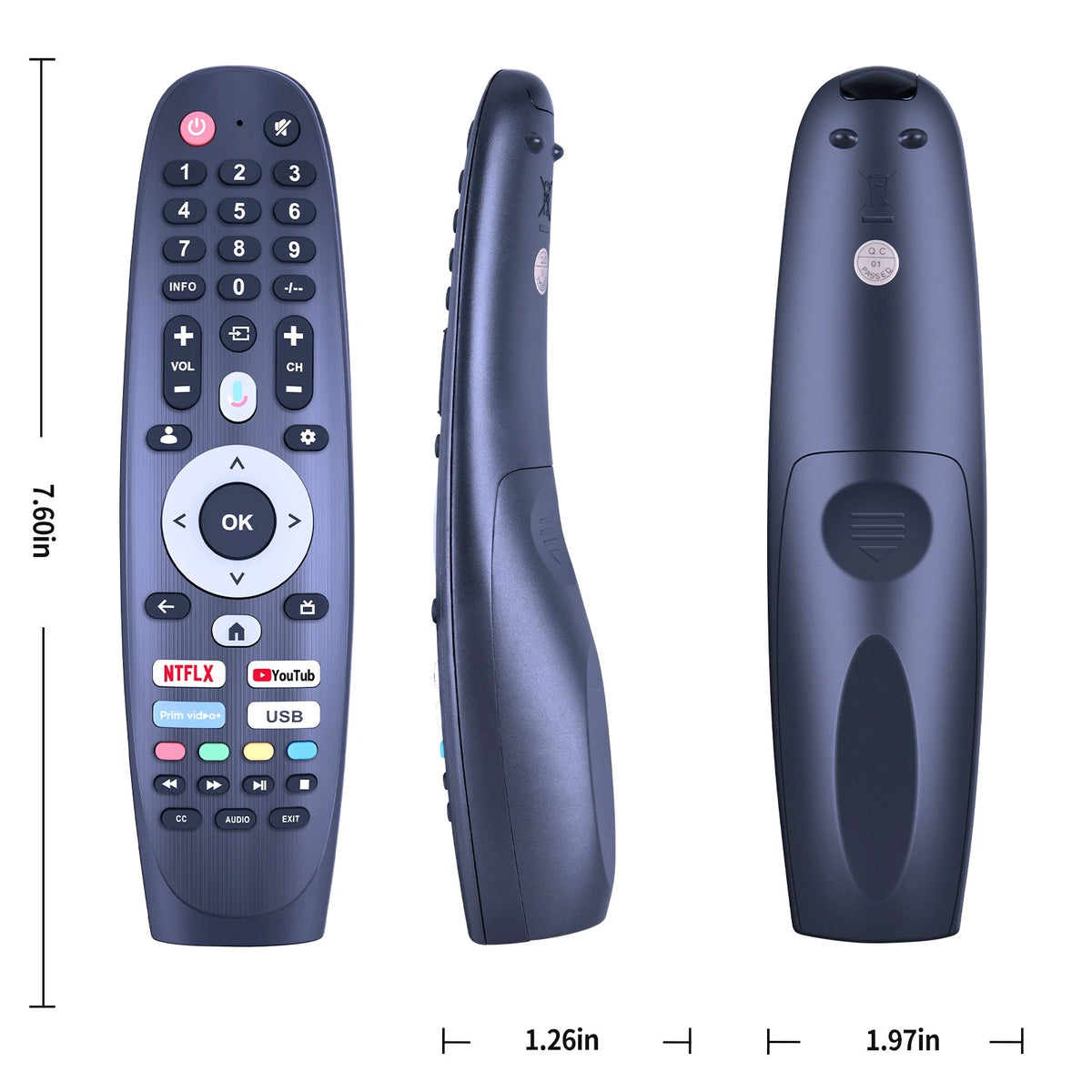 Voice Remote Control For Onvo OV65F950 4K Ultra HD Google Smart LED TV