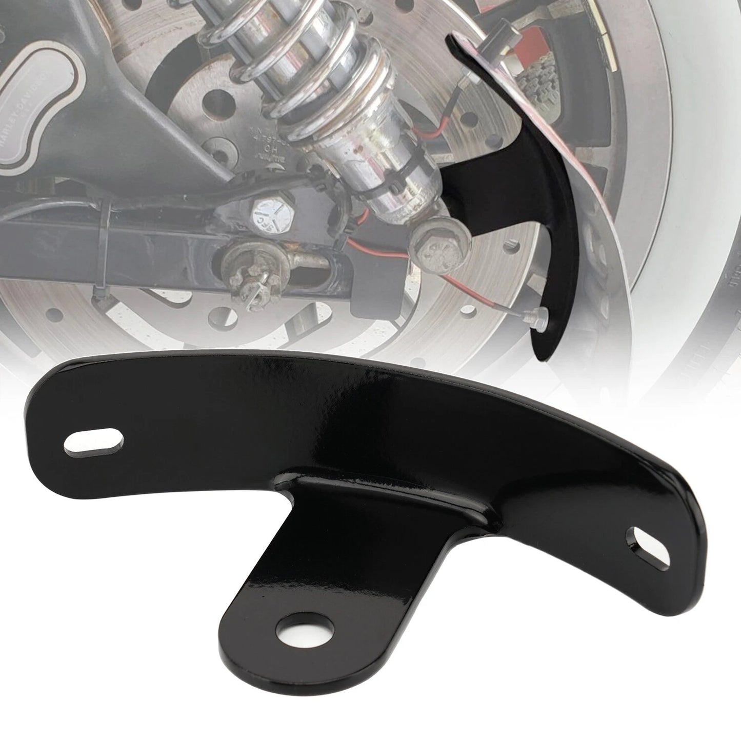 Curved License Plate Side Mount Bracket For Harley Davidson Iron 883 1200