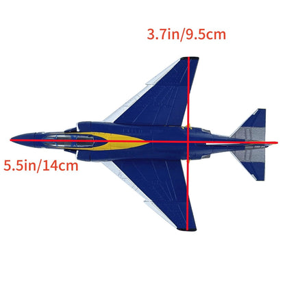 14cm Diecast Alloy 1/144 Scale US Navy F-4 Phantom II Fighter Desk Model