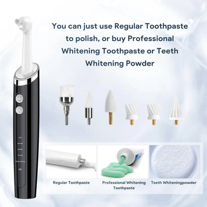 6 Tooth Polisher Replacement Brush Heads,Tooth Cleaning 6 Piece Set, White1