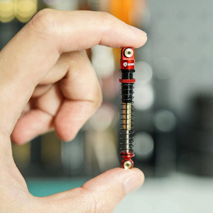 INJORA 51mm Shocks-Long Travel Threaded Double Barrel Damper for Axial Red