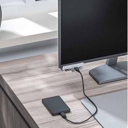 6 in 1 USB 3.0 Hub Clamp Adapter Aluminum USB Splitter for iMac/Laptop/PC