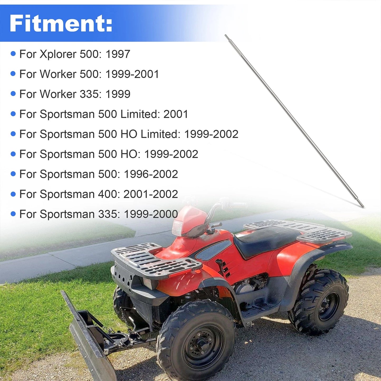 For Polaris Sportsman 500 400 335 Hi Range Shift Linkage Rod 5020823 Sliver