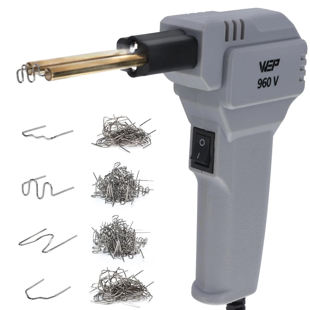 WEP 960-V Grey Plastic Welder Kit 110V with LED Lights 200 Hot