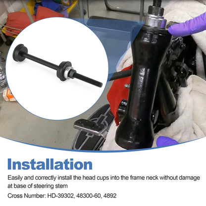 Steering Head Stem Bearing Cups and Races Installer For Harley-Davidson Big Twin