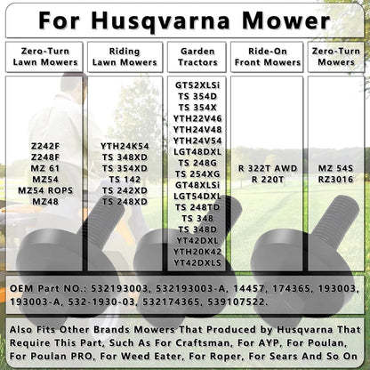 3X Blade Bolt & Washer Set for Husqvarna Poulan PRO Weed Eater Mowers