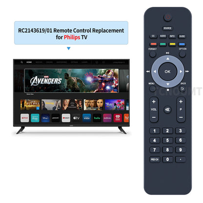 RC2143619/01 Remote Control For Philip s LCD TV 19PFL3504D/F7 22PFL3504D/F7