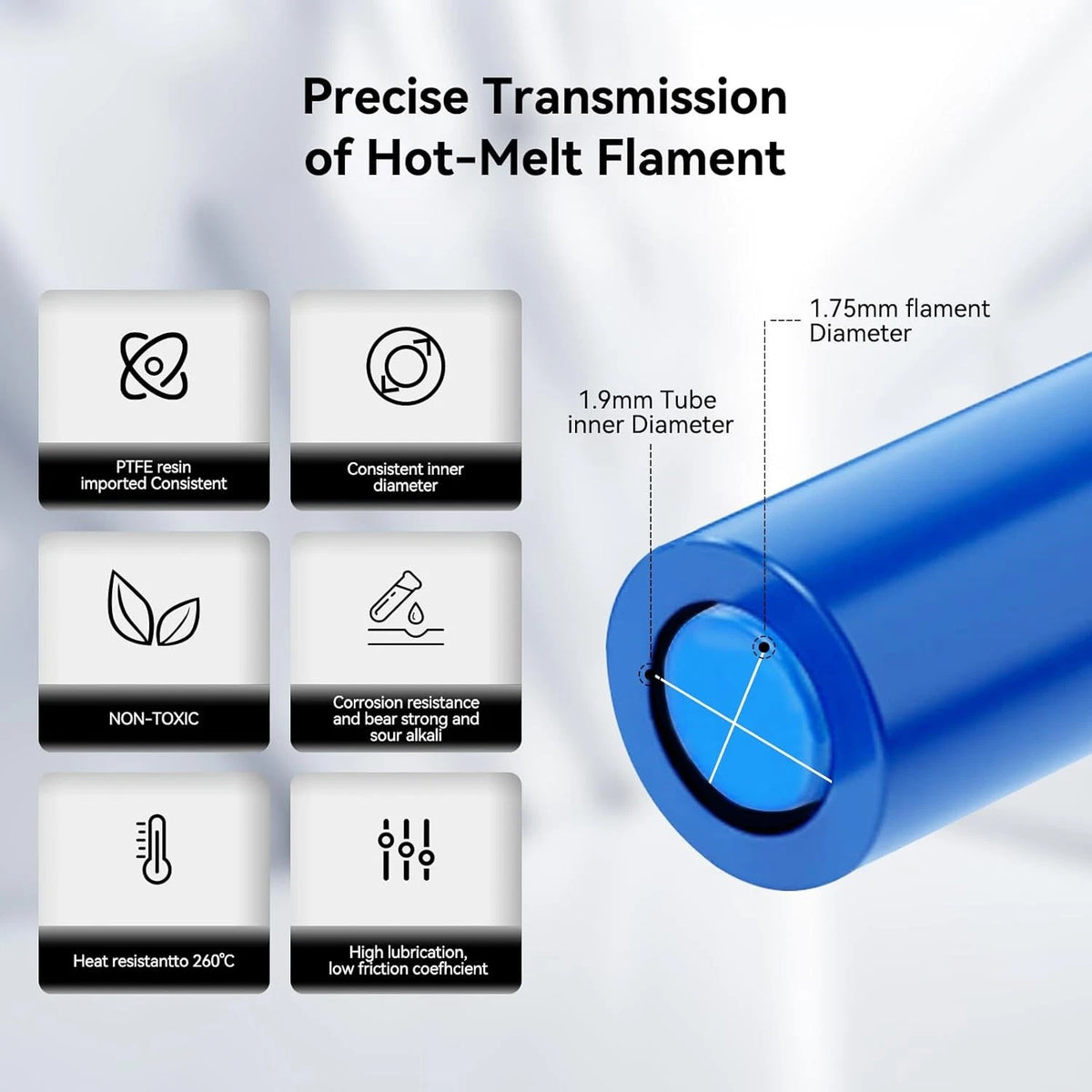 1m PTFE Teflon Tube Capricorn Bowden Tubing for 1.75mm Filament 3D Printer...