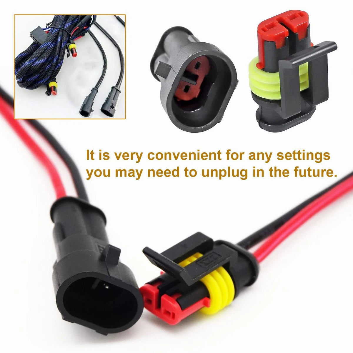 Twippo 352Pcs Waterproof Car Electrical Connector universal, 352 Pcs