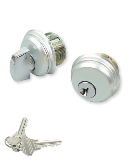 Storefront Door Lock Mortise Commercial Keys & Thumbturn, Silver