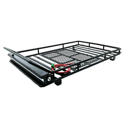 Roof Luggage Rack & Light For Traxxas TRX4 Ford Bronco Axial SCX10 1/10 RC Car q