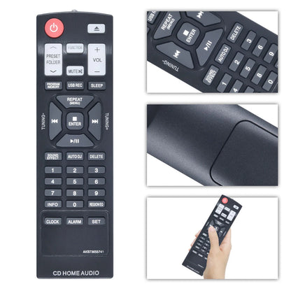 AKB73655741 Remote Control For LG Mini Hi-Fi System CM4550 CMS4350F