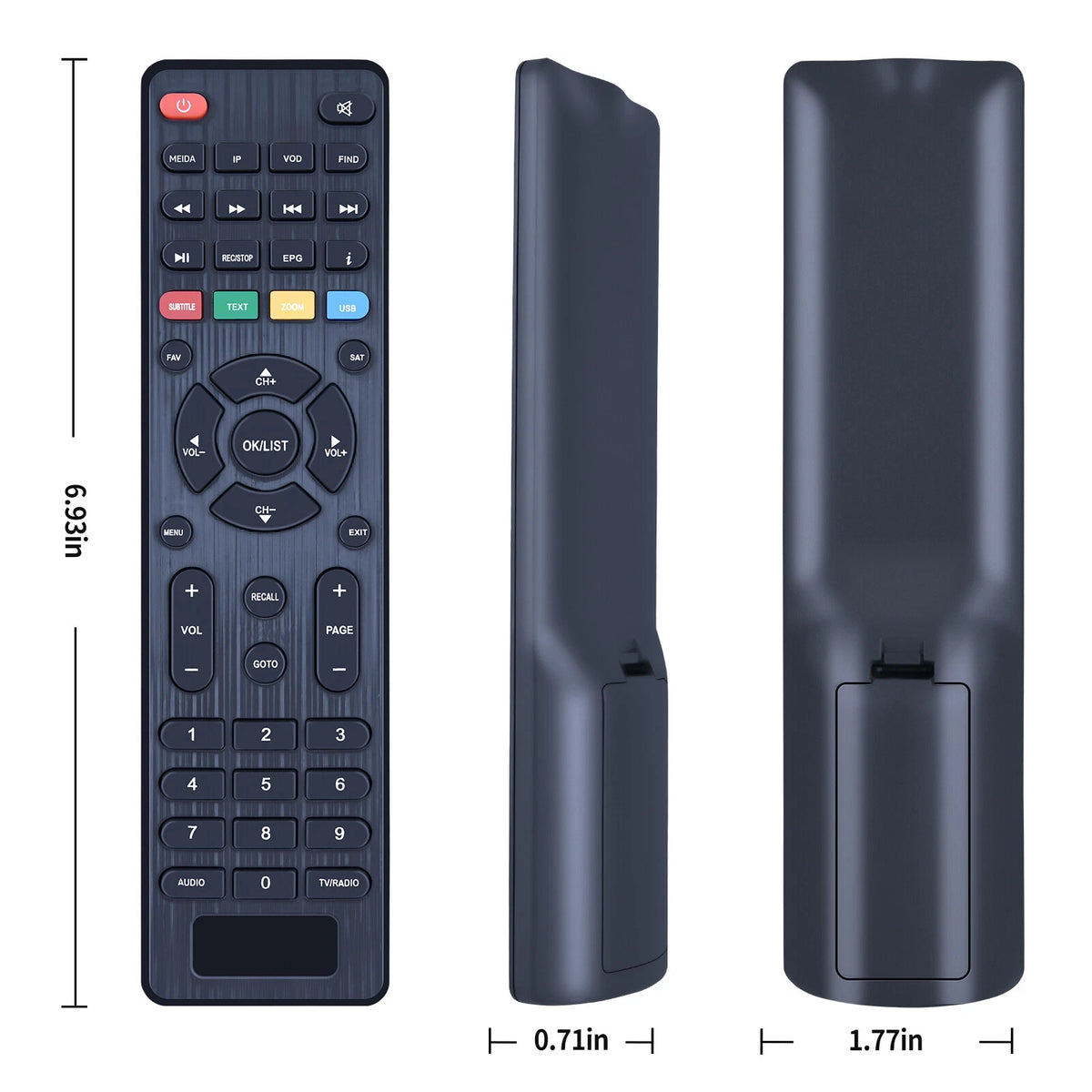 Replacement Remote Control For Spider HD Satellite Receiver Only for T Series