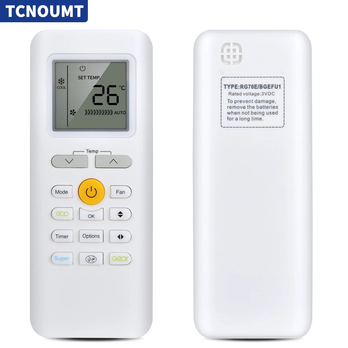 Replacement Remote Control For Midea Air Conditioner RG70E/BGEF