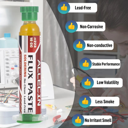 ALLECIN No Clean Soldering Flux 223 10CC High viscosity Electronics Solder...