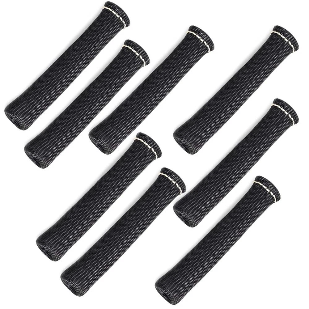 8pcs 1200° SPARK PLUG WIRE BOOTS HEAT SHIELD PROTECTOR SLEEVE for SBC BBC