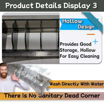 HuGuWdy Clipper Guard Holder，Clipper Holder with 10 Slots 1 x Holder, Black