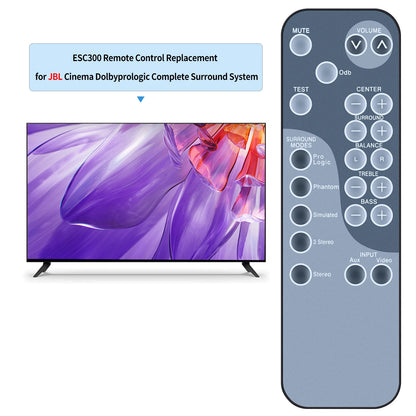 Remote Control For JBL SUB300 Simply Cinema Surround Sound System ESC300