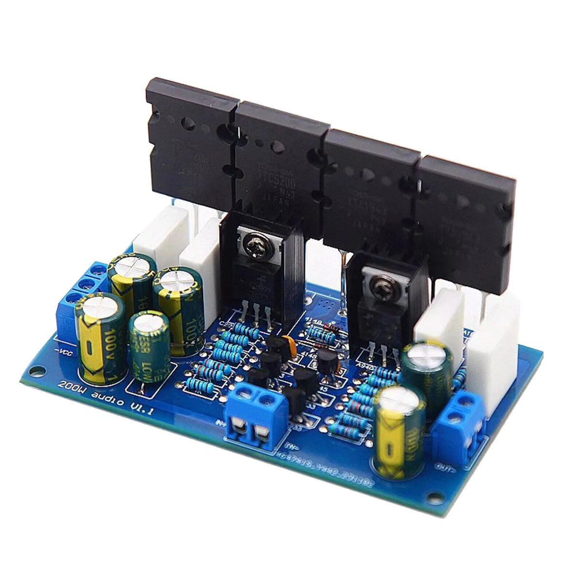 1 PC DC 35-60V 200W Mono Power Amplifier Board HiFi PCB Audio Amp Module Part
