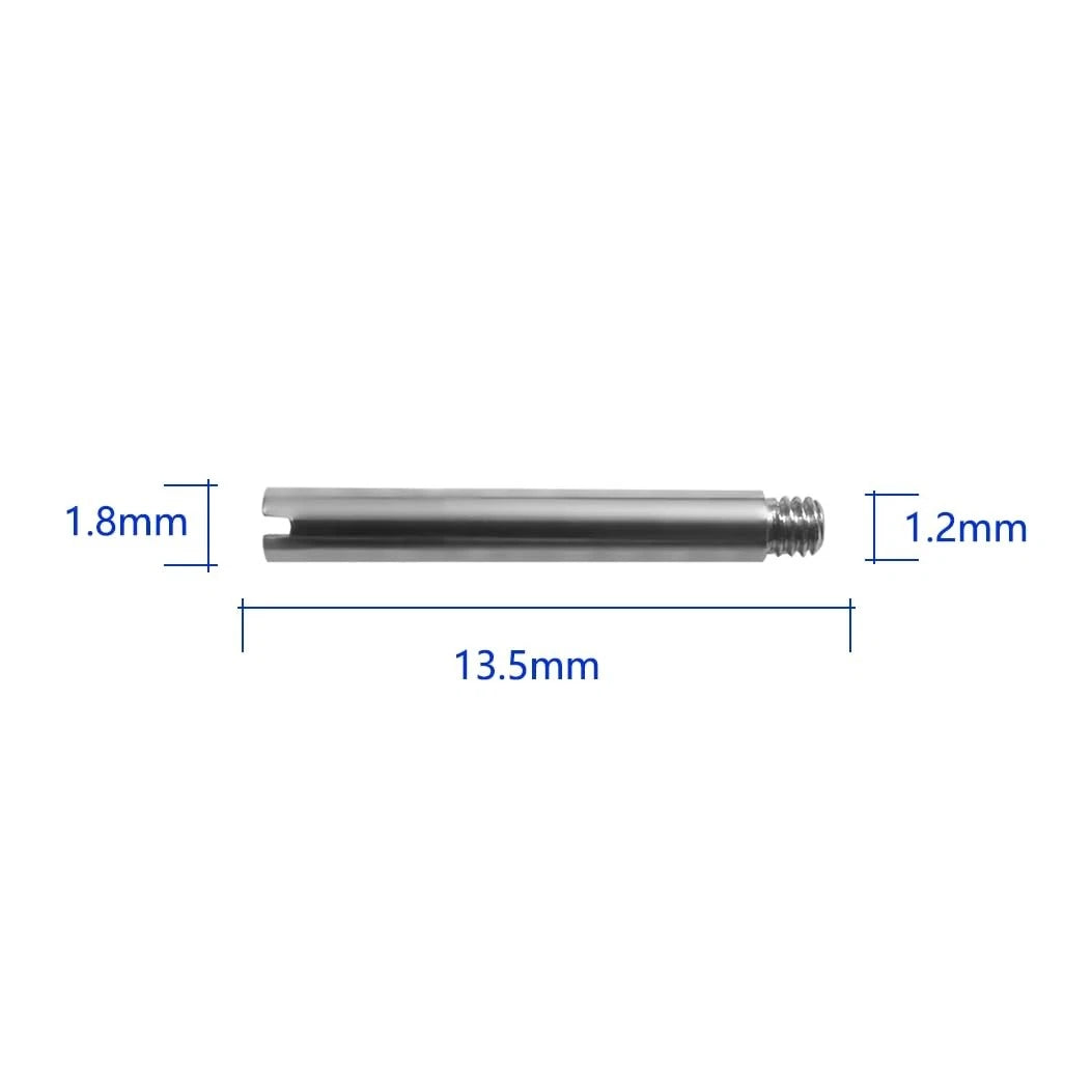 HiCycle2 4 Pcs Screws Link Pins Tube For ROLEX Watch 13.5×1.8×1.2, sliver