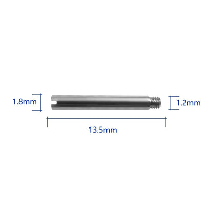 HiCycle2 4 Pcs Screws Link Pins Tube For ROLEX Watch 13.5×1.8×1.2, sliver