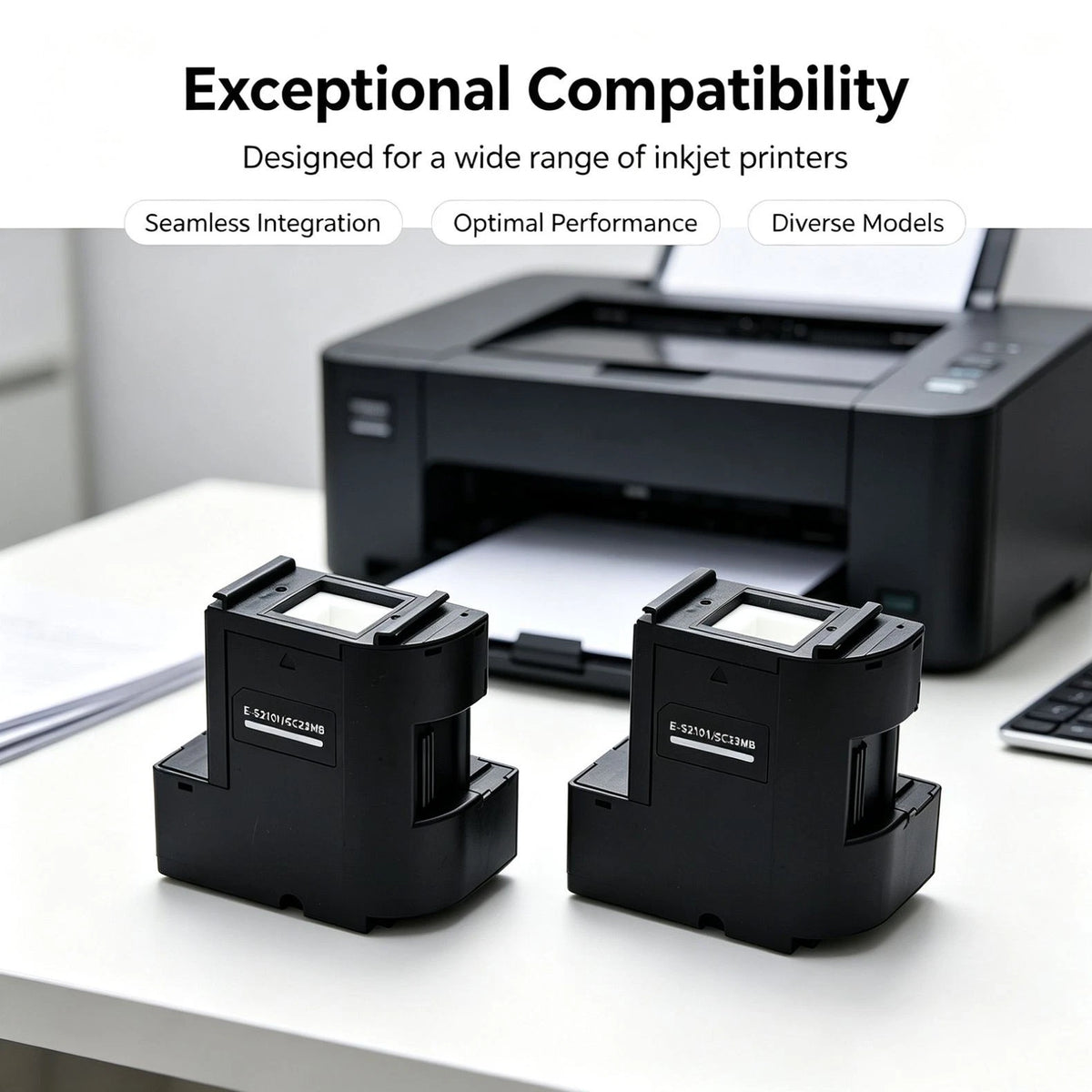 2PCS  Printer Waste Ink Tank Replacement Part S2101 For Epson Printer
