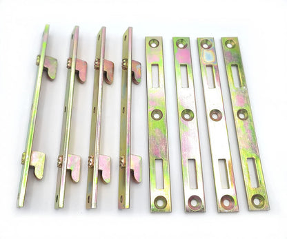 METAL MAGERY Bed Rail Fasteners 6" Set of 4 Brackets Heavy Duty Bed...