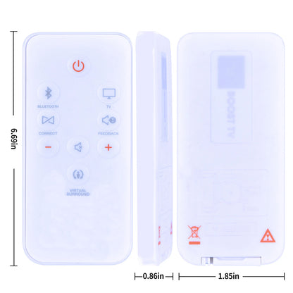 1 Channel Audiol Speaker Remote Control For JBL Boost TV Compact Sound Bar white