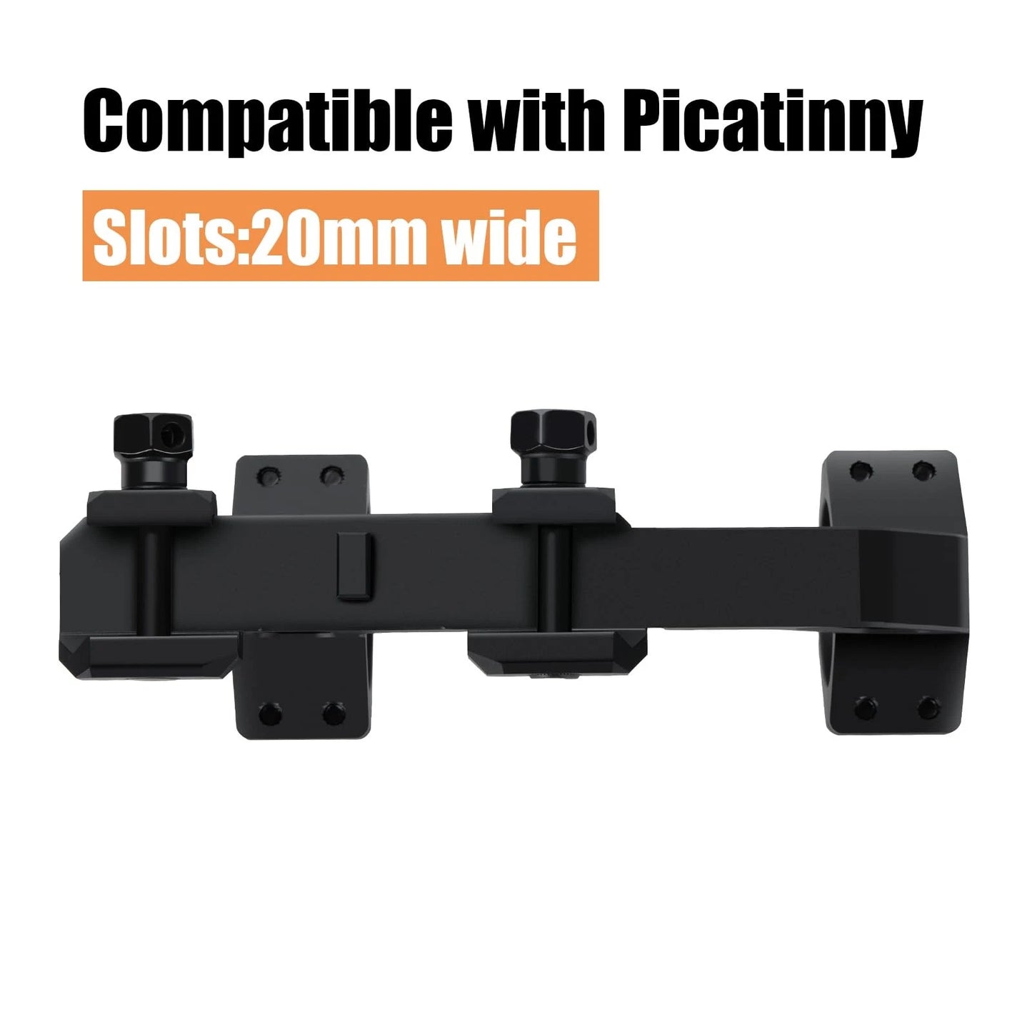 Optical Scope Mounts Dual Ring One Piece 30mm/1.18inch Riflescope Rings Black