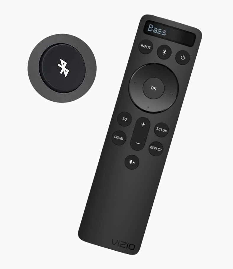 Vizio OEM Replacement Bluetooth Backlit Display Sound Bar Remote BLACK