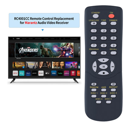 RC4001CC Replacement Remote Control For Marantz 5 Disc CD Changer CC4001