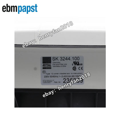 Rittal SK3244.100 SK 3244.100 Cabinet Filter Fan 230V 135W Ebmpapst Cooling Fan