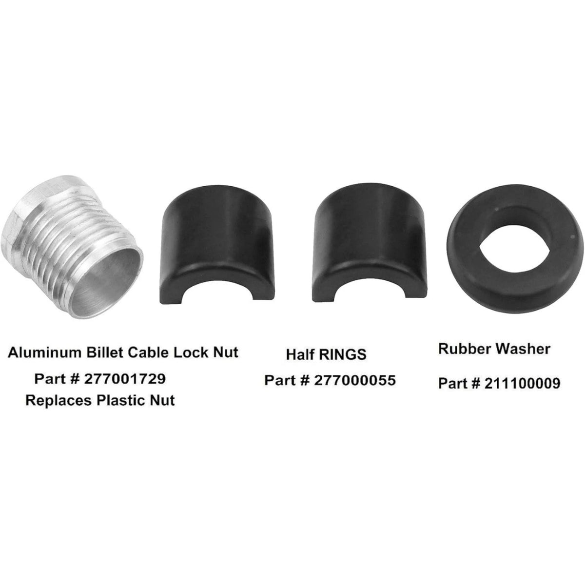 Anodized Aluminum Reverse Cable Lock Nut Set For Sea-Doo RXP RXT RXP-X Engines