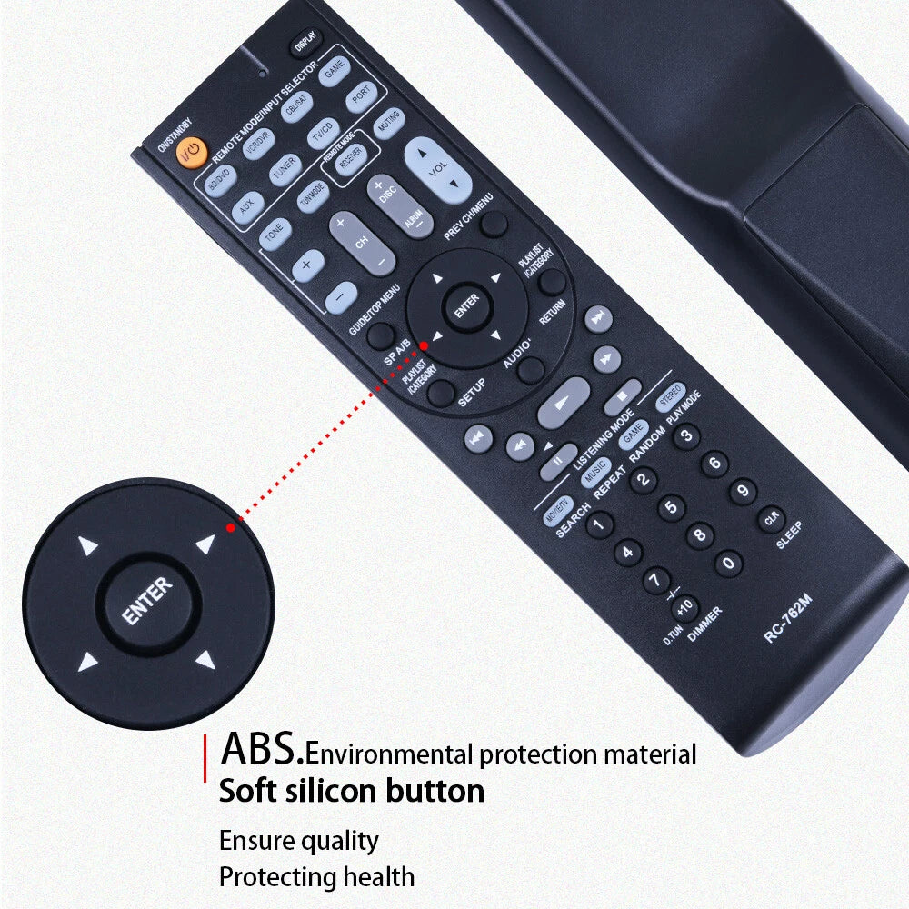 RC-762M Remote Control For Onkyo AV Receiver HT-R290 HT-R380 HT-R538 AVX-290