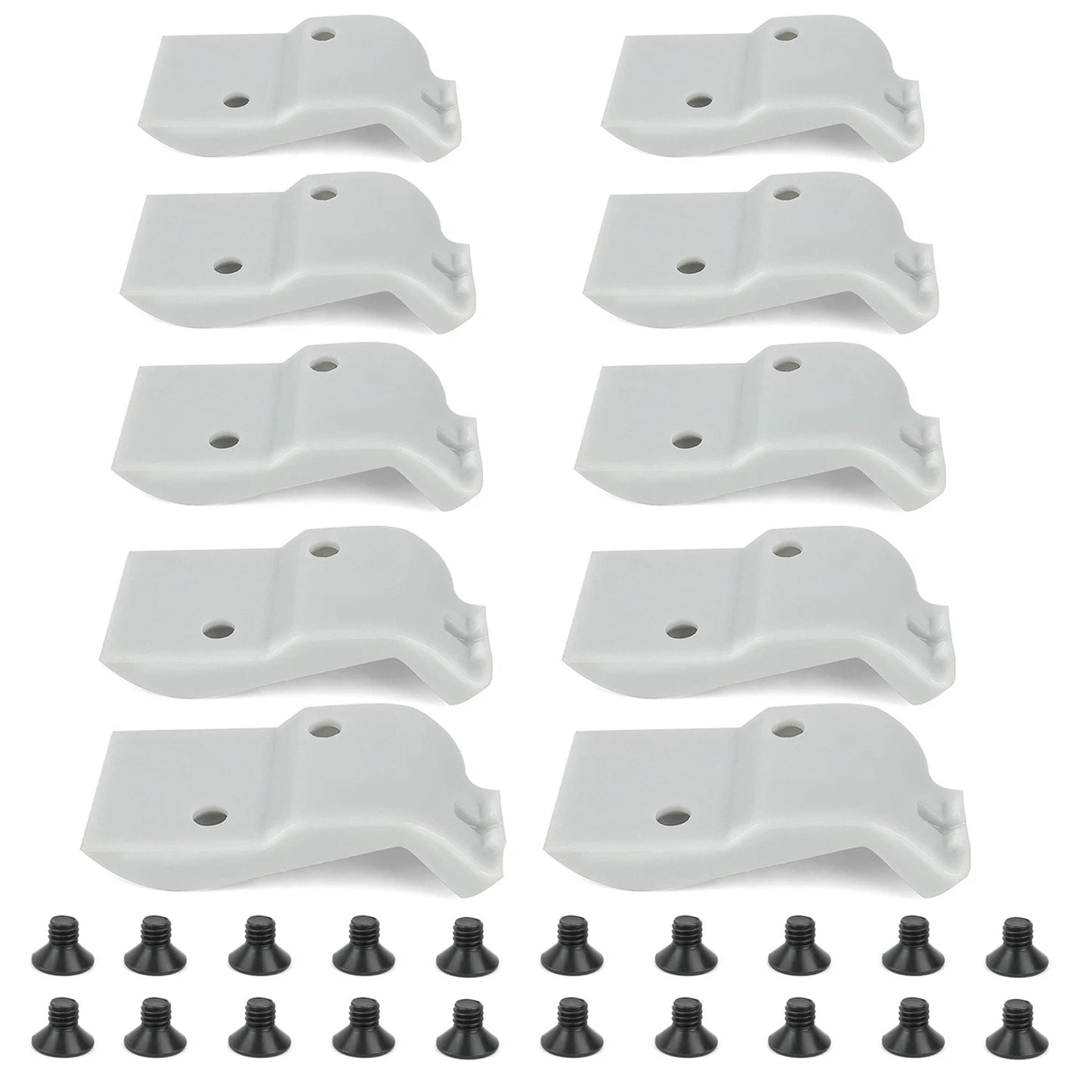 10x Leverless Mount Head Inserts Kit for CORGHI, Hunter TCX Tire Changer Gray