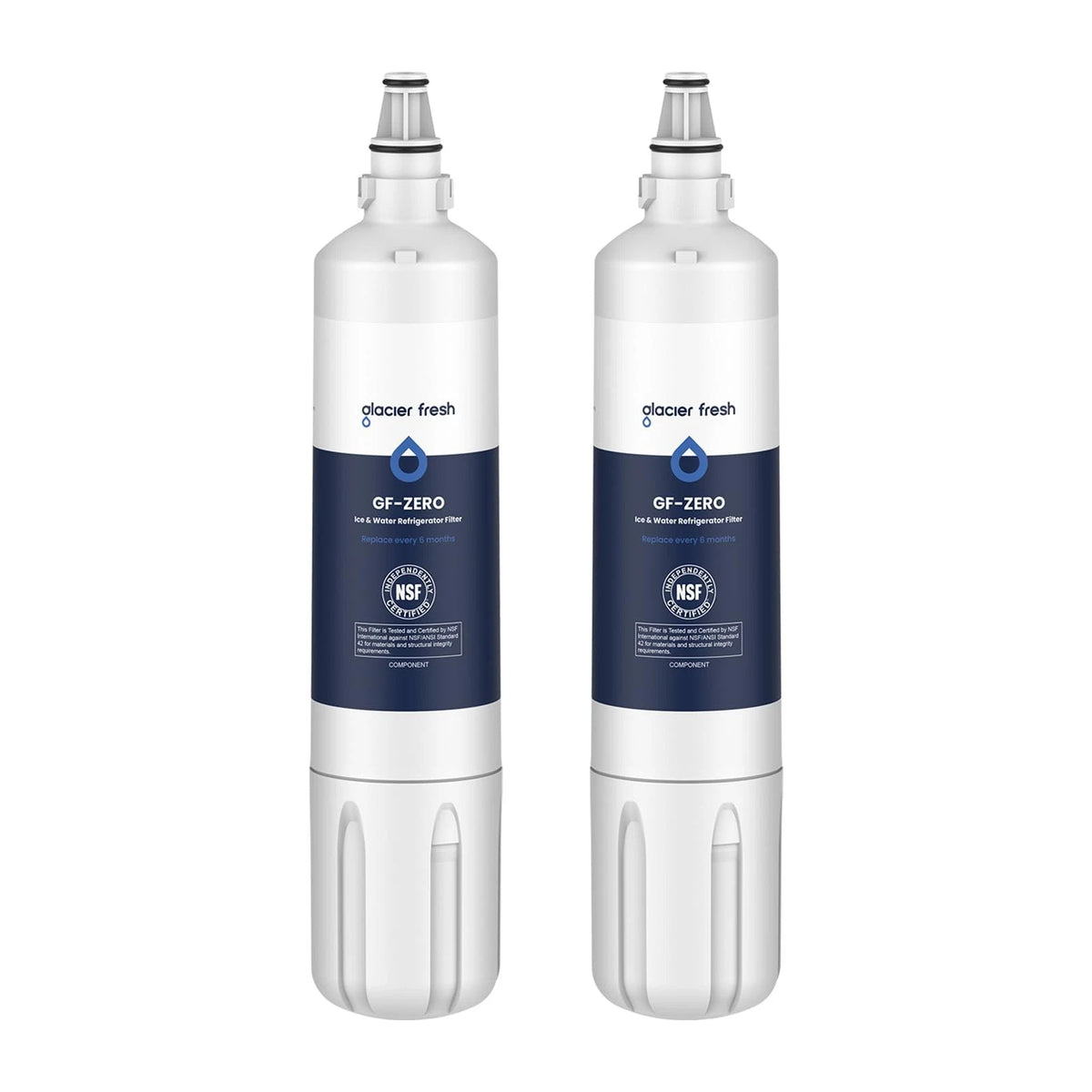 GLACIER FRESH Water Filter Replacement for 2 Count (Pack of 1), White