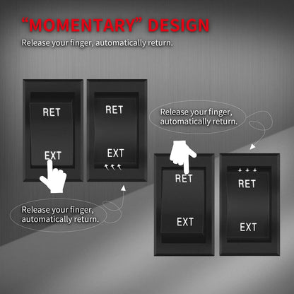 DaierTek Momentary RV Jack Switch 30 Amp 12V DC Reverse Polarity RET-EXT