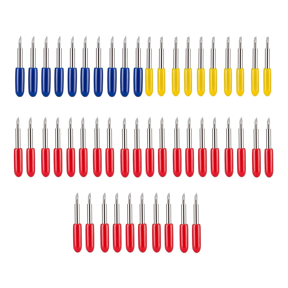 50Pcs 30°-60° Tungsten Steel Carbide Blade Roland Lettering Polished Kit