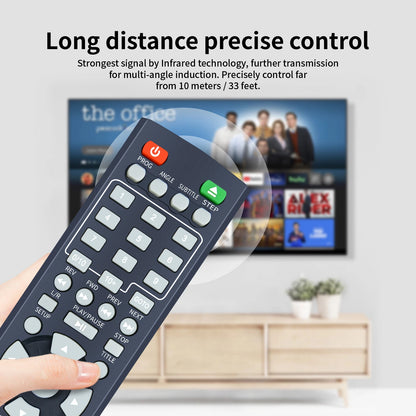 LR03 XL-6046 Remote Control for Onn DVD Player 100008761 100093892 ONA18DP001